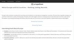 Desktop Screenshot of europegeo.com